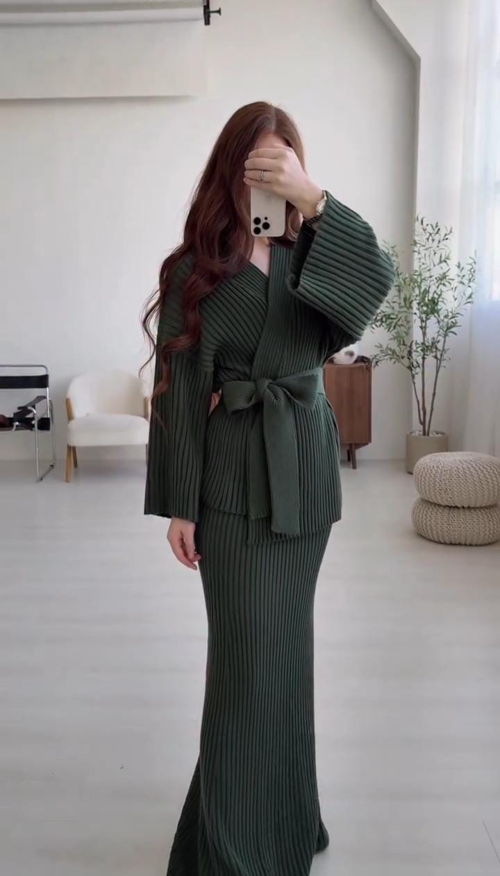 Ensemble jupe en maille