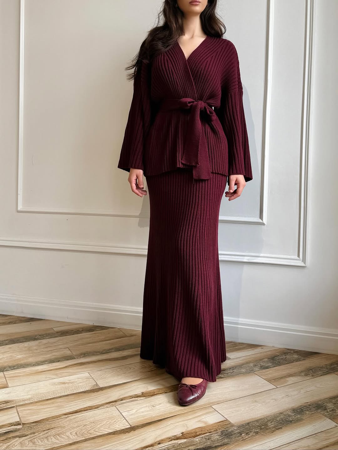 Ensemble jupe en maille