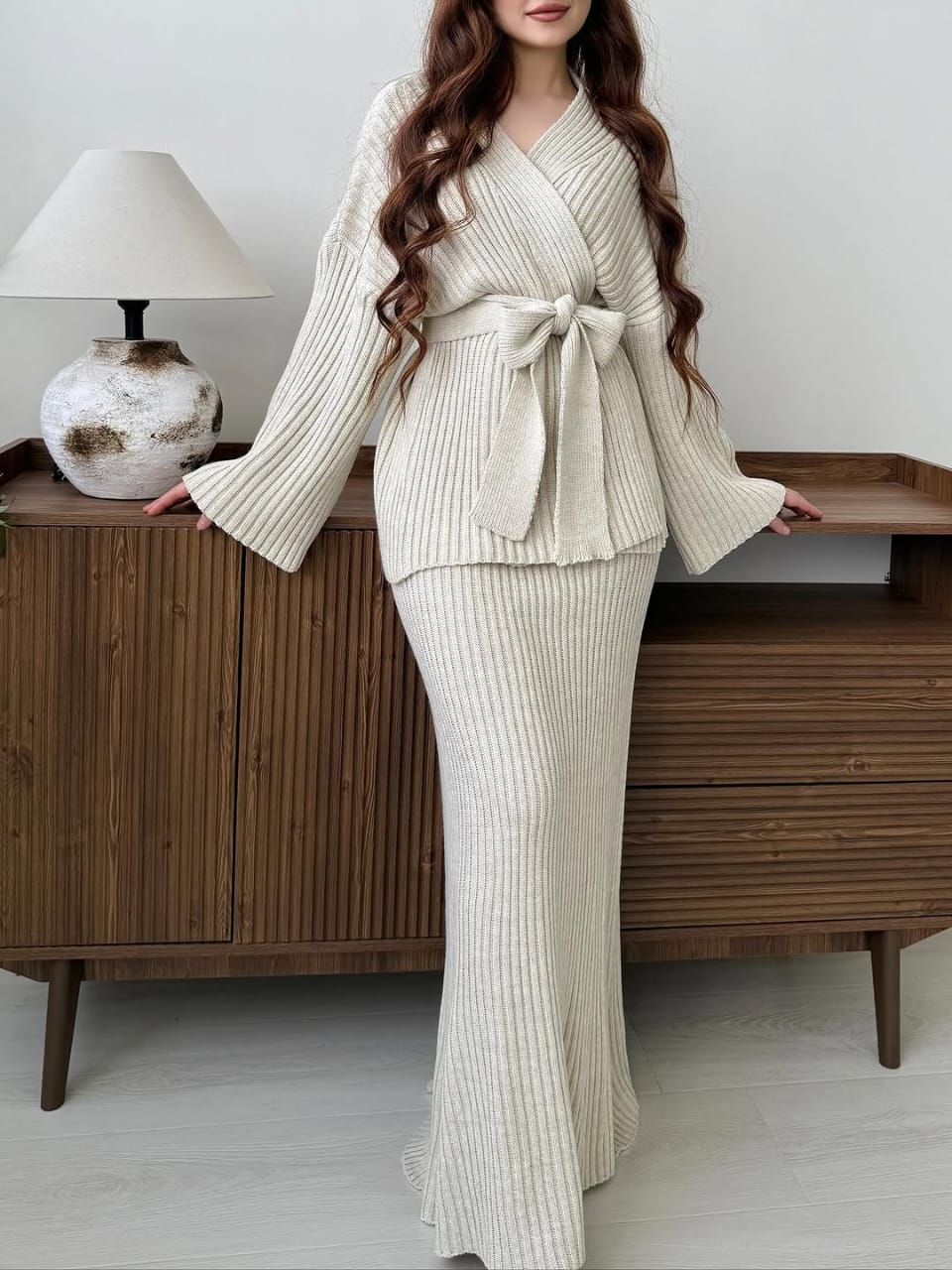 Ensemble jupe en maille