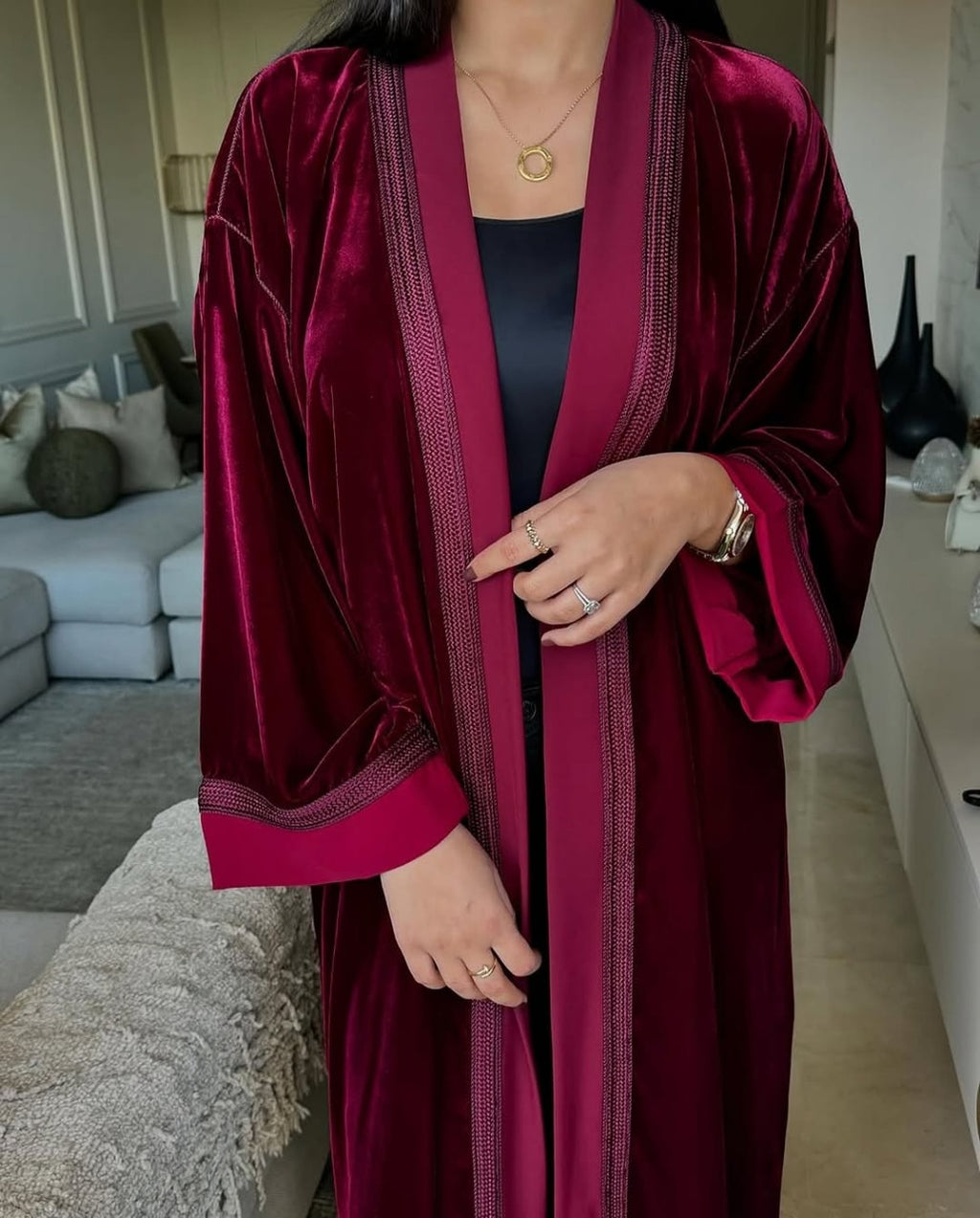 Kimono Velour avec Sfifa
